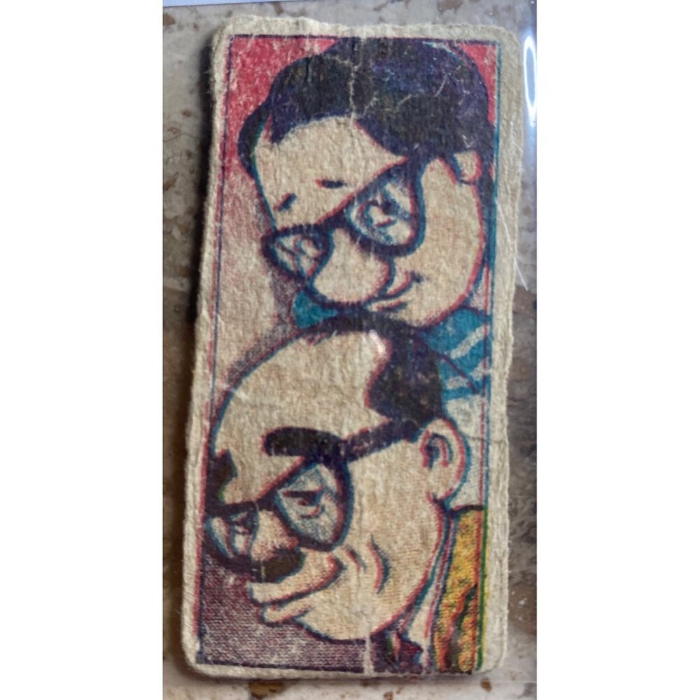 Vintage Japanese Game Card With Cartoon Characters